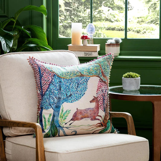Voyage Maison Interior Design Range Willow Woods Linen Cushion - 50x50cm