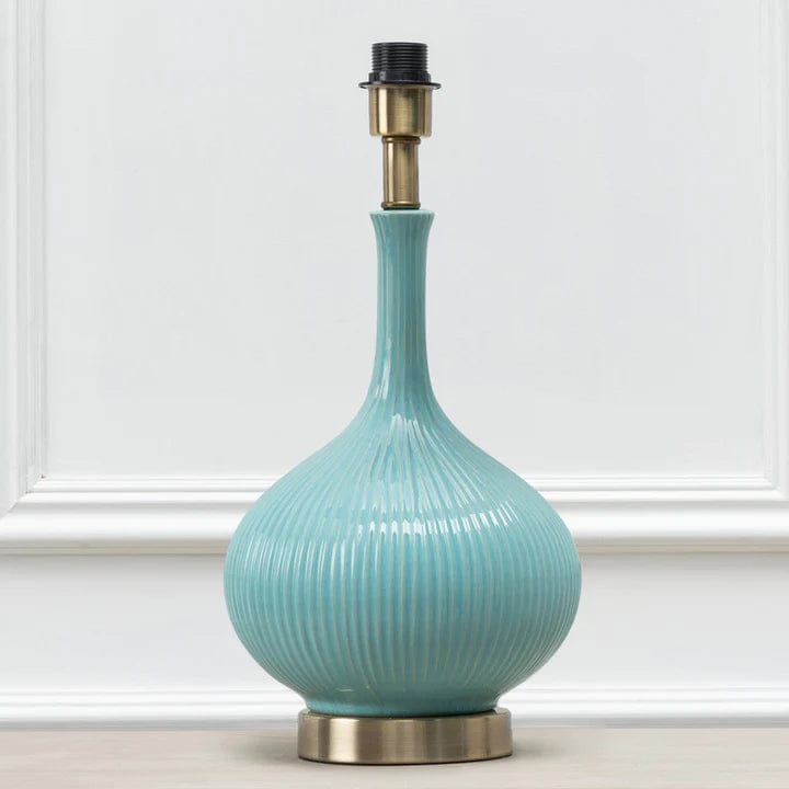 Voyage Maison Lamp Base Aqua URSULA LAMP BASE SILVER or AQUA