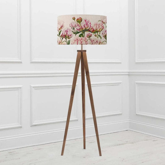 Voyage Maison Marie Burke Heligan Linen Fuchsia shade and Aratus floor  lamp