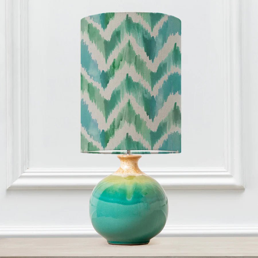 Voyage Maison Neso Aqua lamp and Savannah isla shade bundle