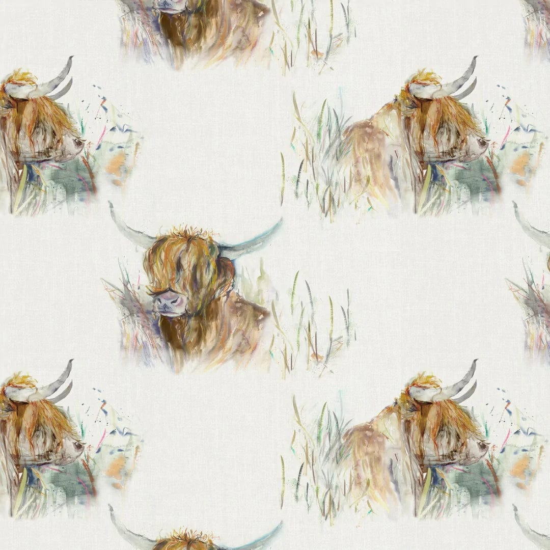 Voyage Maison Oil Cloth Highland Coo Cotton Oilcloth (per metre)