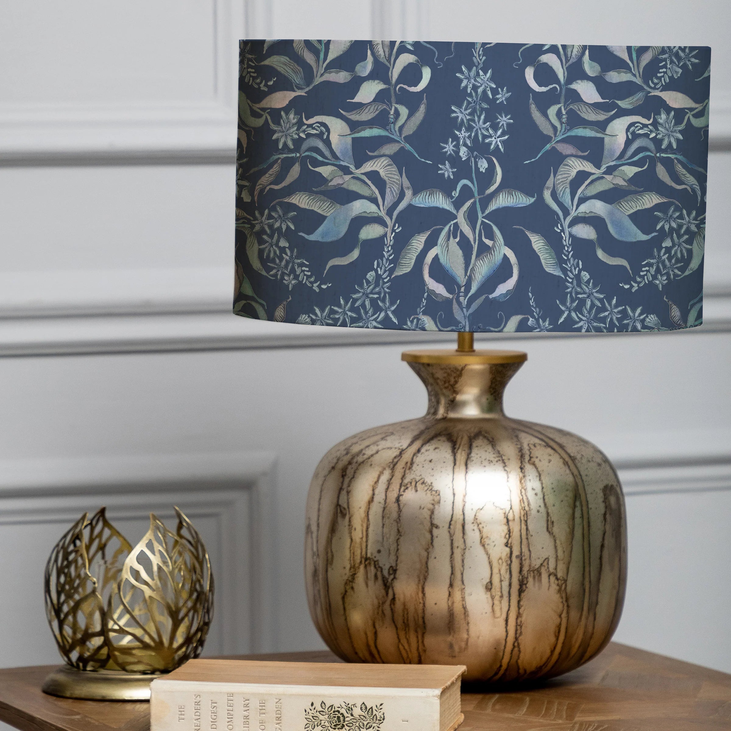 Voyage Maison (Riva Home) Atlas Blue Voyage Maison Hettie Eva & Elphaba Complete Table Lamp in Atlas or Delft Blue