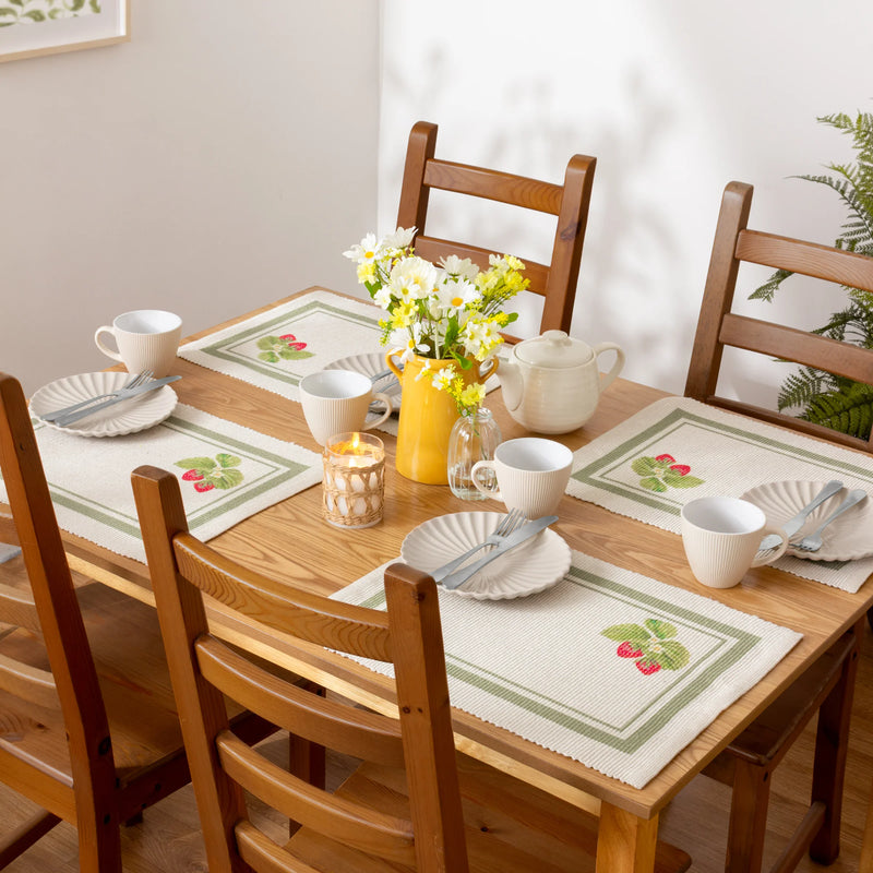 STRAWBERRY SET OF 4 PLACEMATS by Furn