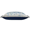 Voyage Maison (Riva Home) Interior Design Range Daphne Printed Ruche Fringe Cushion in Delft Blue