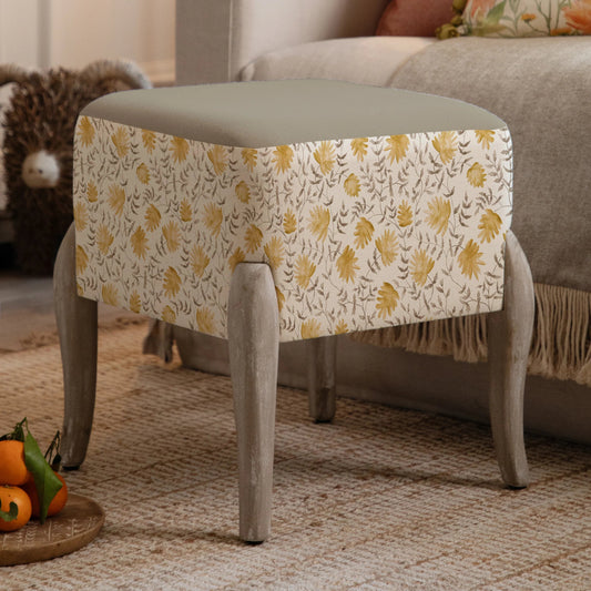 Voyage Maison (Riva Home) Interior Design Range Elai Stone Voyage Maison Elai Printed Ralf Footstool