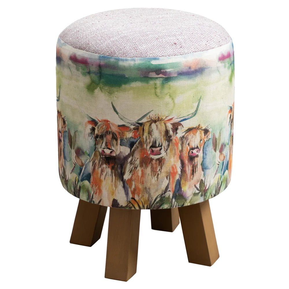 Voyage Maison (Riva Home) Interior Design Range Monty Round Footstool Heilan Herd