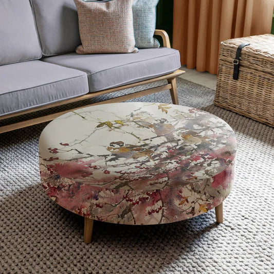 Voyage Maison (Riva Home) Interior Design Range Petra Large Footstool Brushwood in Blossom