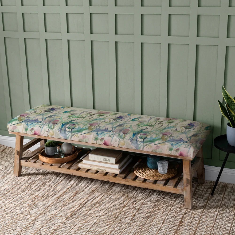 Voyage Maison (Riva Home) Interior Design Range Rupert Bench in Damson Bristle