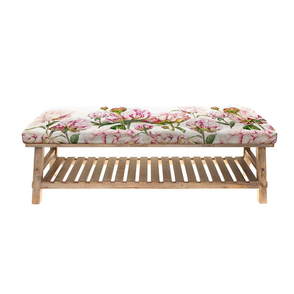 Voyage Maison (Riva Home) Interior Design Range Rupert Bench in Heligan Fuchsia (Marie Burke Design)