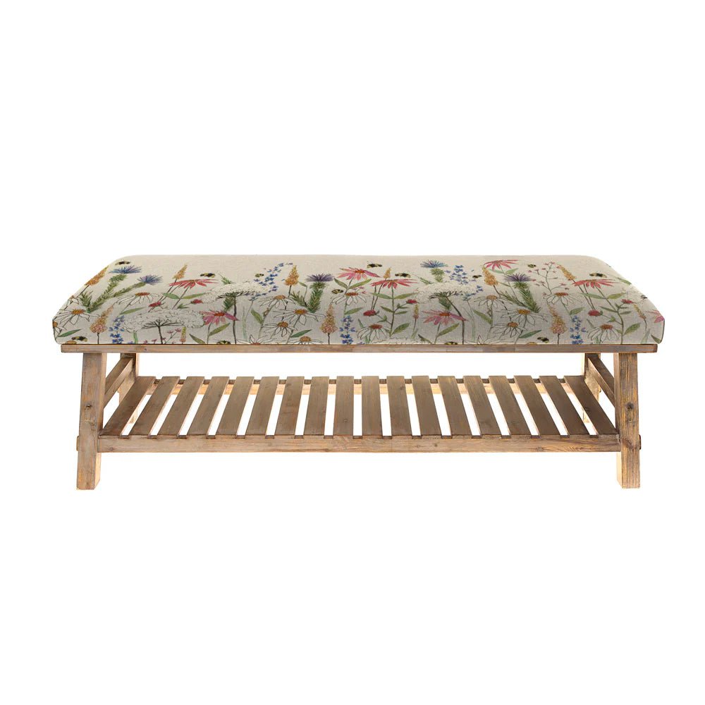 Voyage Maison (Riva Home) Interior Design Range Rupert Bench in Hermione Linen