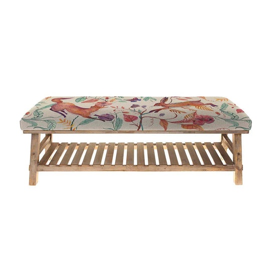 Voyage Maison (Riva Home) Interior Design Range Rupert Bench in Leaping Into The Fauna Linen