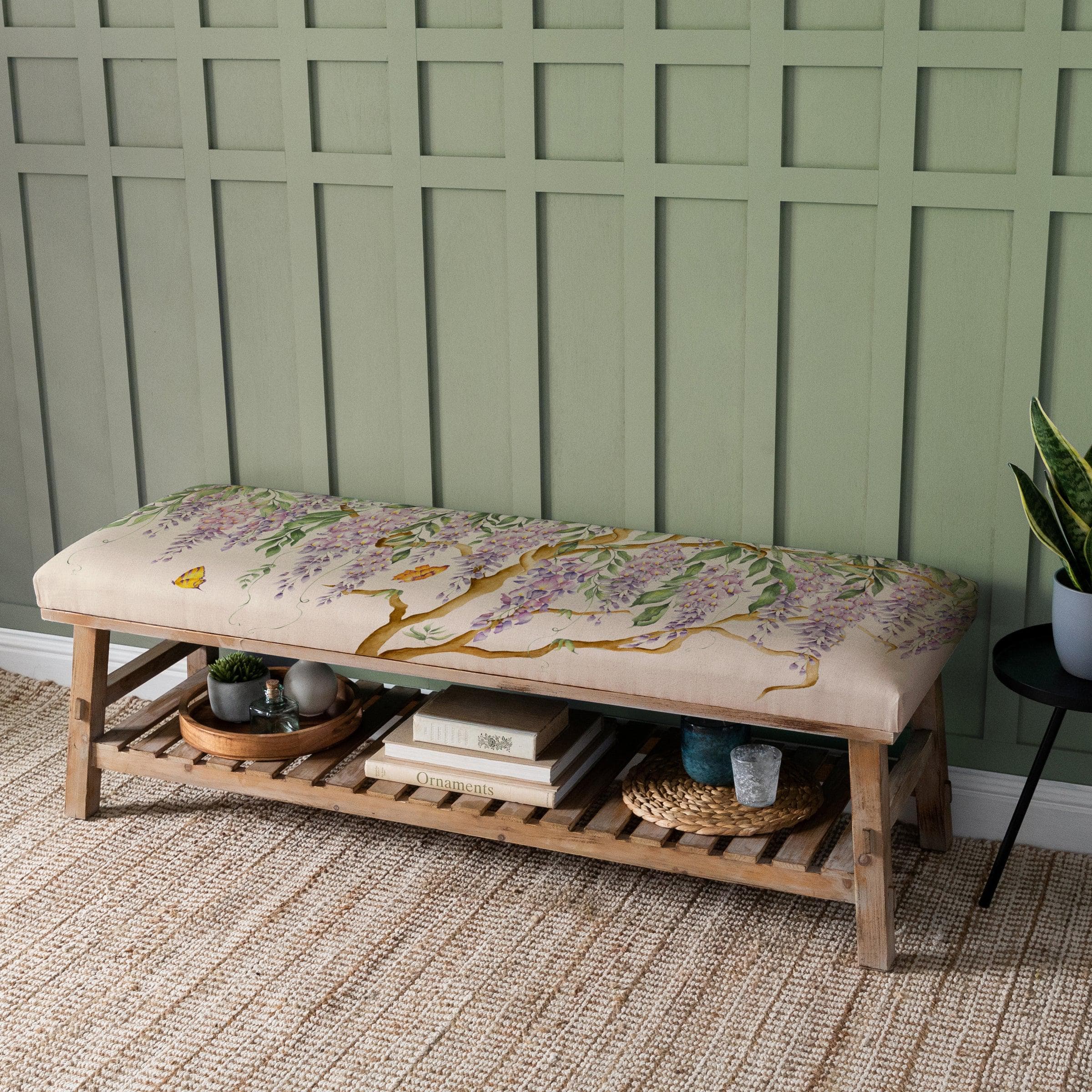 Voyage Maison (Riva Home) Interior Design Range Rupert Bench in Mariposa Natural