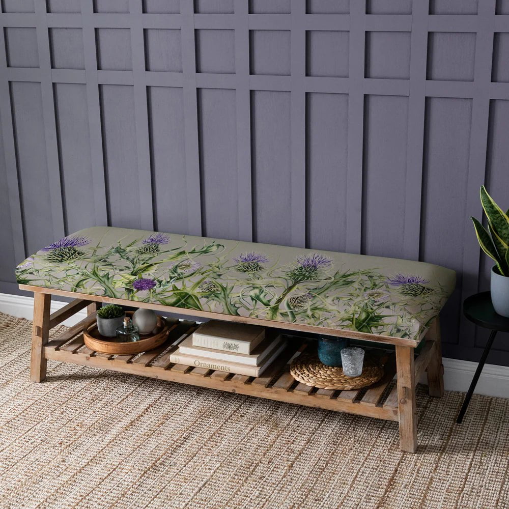 Voyage Maison (Riva Home) Interior Design Range Rupert Bench in Penton Damson (Marie Burke Design)