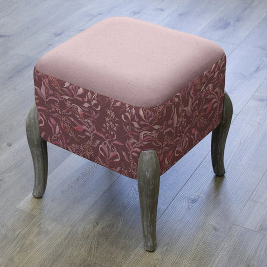 Voyage Maison (Riva Home) Interior Design Range Voyage Maison Hettie Printed Ralf Footstool in Ruby