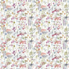 Voyage Maison (Riva Home) Oil Cloth Voyage Maison ILINIZAS PRINTED OIL CLOTH FABRIC (BY THE METRE) POPPY NATURAL