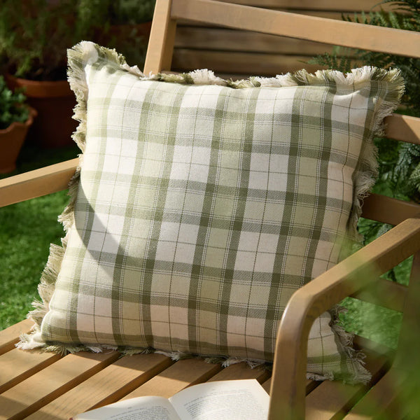 ARROCHAR OUTDOOR TARTAN CUSHION by Voyage Maison