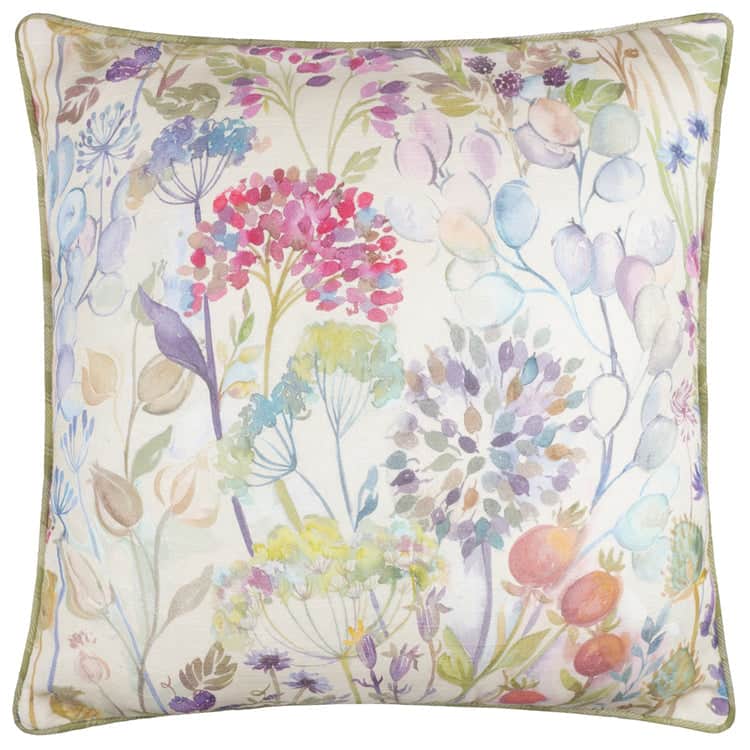 COUNTRY HEDGEROW REVERSIBLE OUTDOOR CUSHION MOSS by Voyage Maison