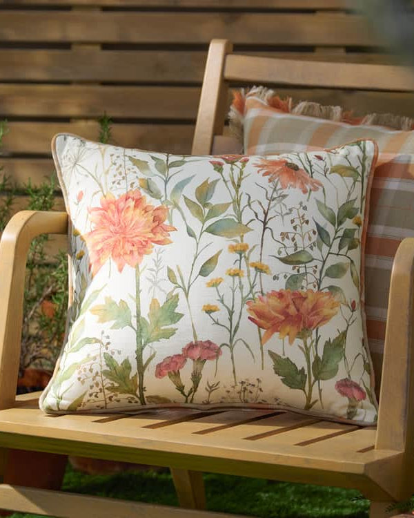 DELAMERE REVERSIBLE OUTDOOR CUSHION RUSSET by Voyage Maison