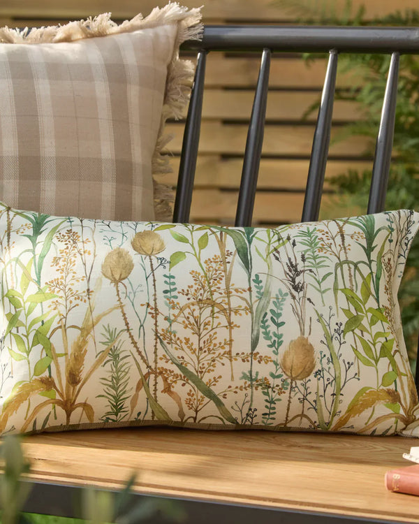 LYDIARD REVERSIBLE OUTDOOR CUSHION MOSS by Voyage Maison