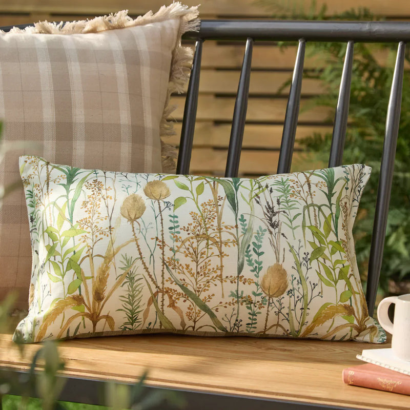 LYDIARD REVERSIBLE OUTDOOR CUSHION MOSS by Voyage Maison