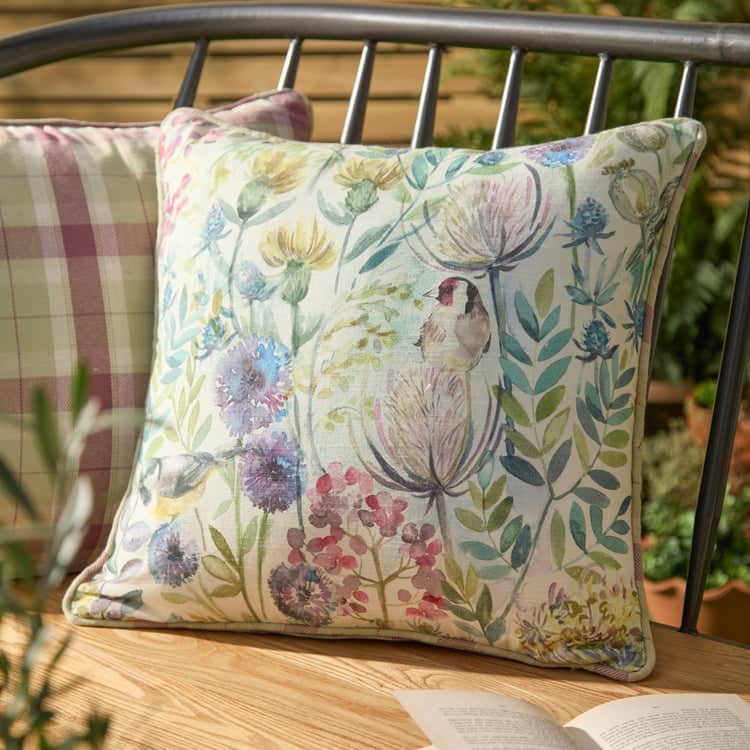 MORNING CHORUS OUTDOOR REVERSIBLE CUSHION by Voyage Maison