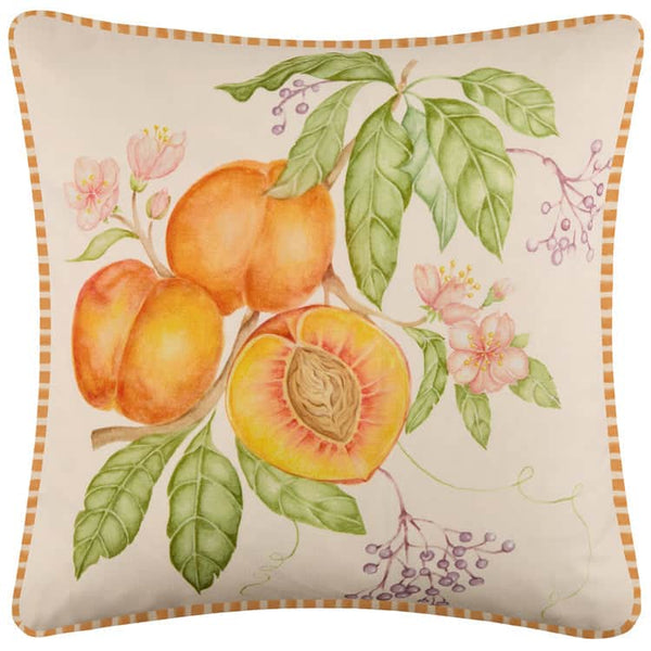 PEACH HARVEST PRINTED OUTDOOR CUSHION ORANGE by Voyage Maison