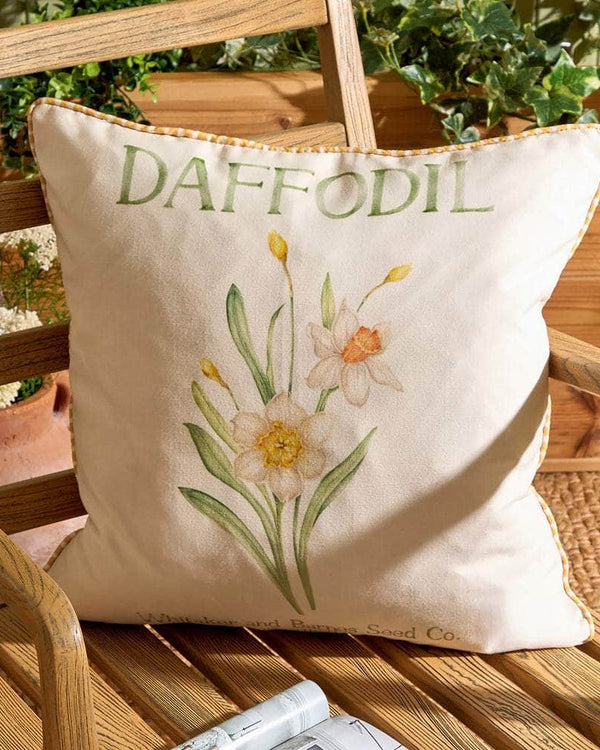 DAFFODIL PRINTED OUTDOOR CUSHION YELLOW
by Voyage Maison
