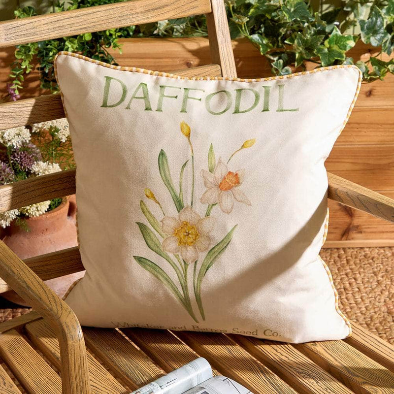 DAFFODIL PRINTED OUTDOOR CUSHION YELLOW
by Voyage Maison