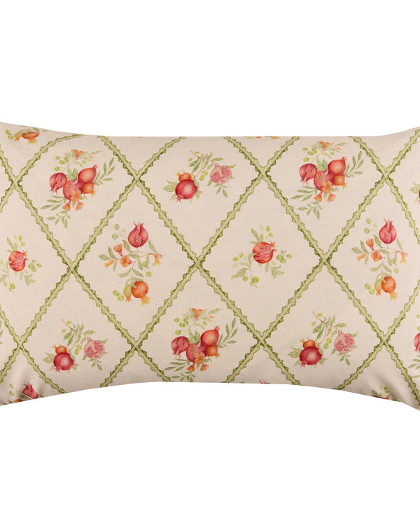 POMEGRANATE TRELLIS PRINTED OUTDOOR CUSHION RED
by Voyage Maison