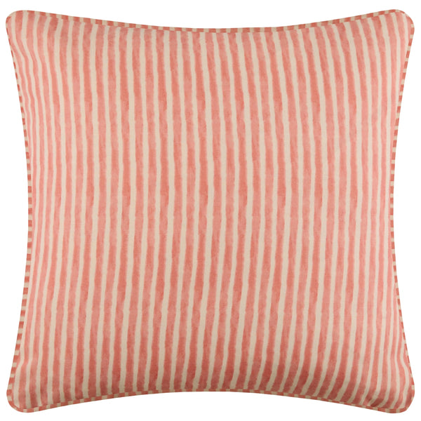 POMEGRANATE TRELLIS PRINTED OUTDOOR SQUARE CUSHION RED  
by Voyage Maison