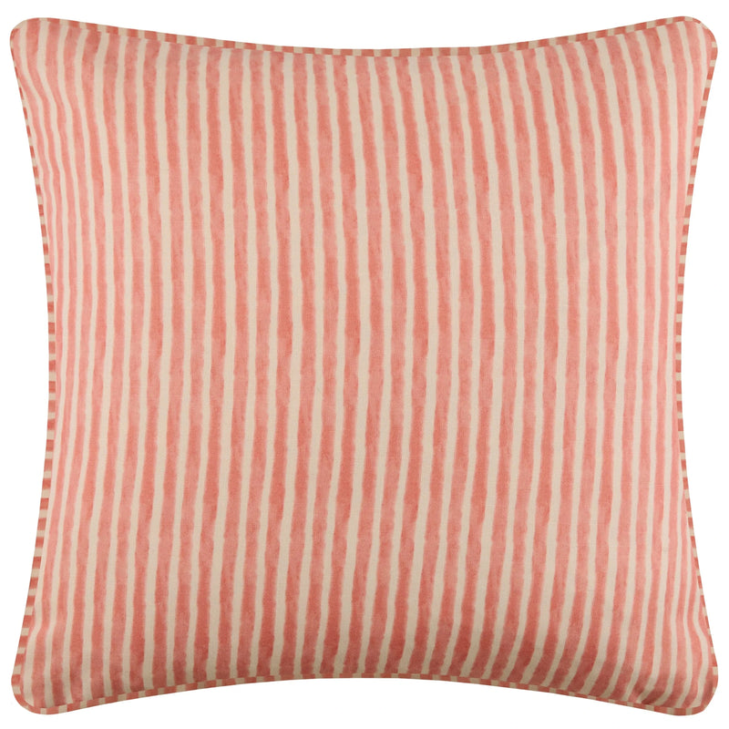 POMEGRANATE TRELLIS PRINTED OUTDOOR SQUARE CUSHION RED  
by Voyage Maison