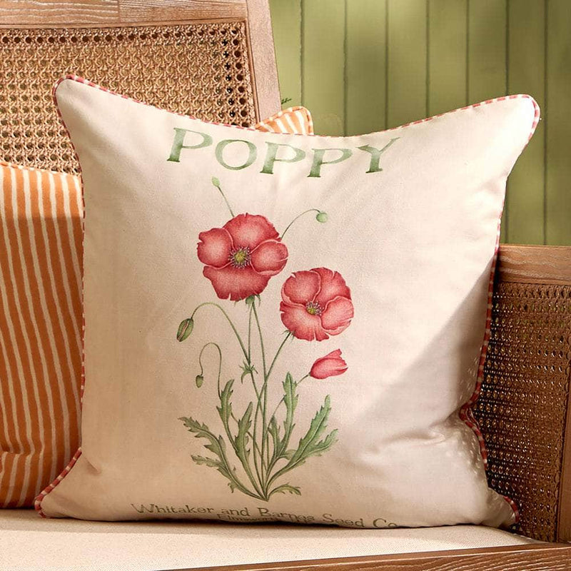 Voyage Maison Poppy Printed Outdoor Cushion Red