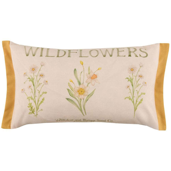 WILDFLOWERS PRINTED OUTDOOR CUSHION MARIGOLD by Voyage Maison