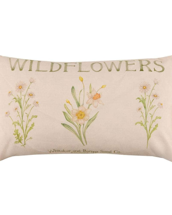 WILDFLOWERS PRINTED OUTDOOR CUSHION MARIGOLD by Voyage Maison