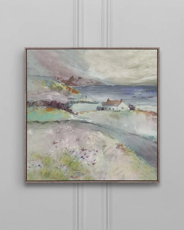 TREE TOP COTTAGE FRAMED CANVAS STONE OVERSIZE
by Voyage Maison
