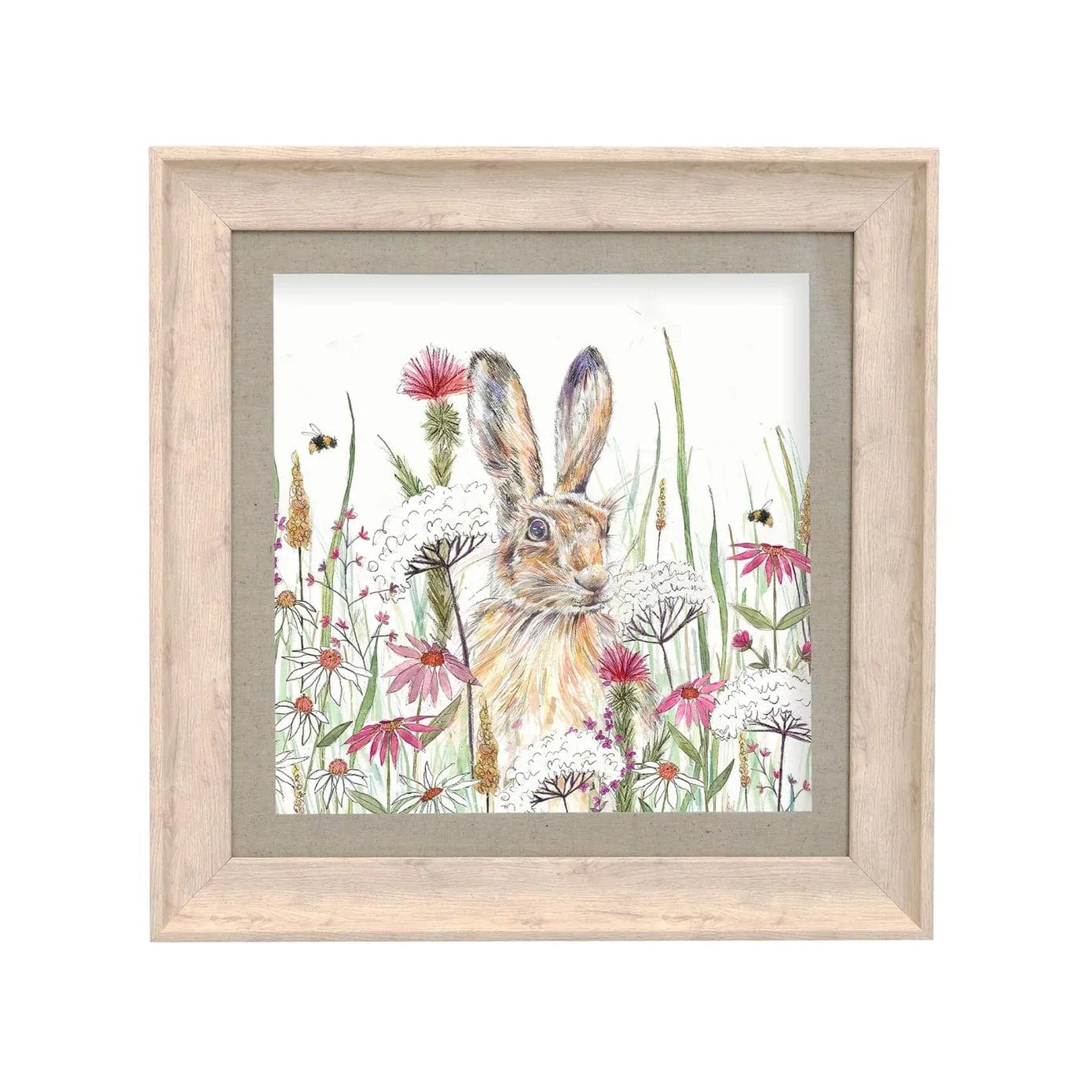 Voyage Maison (Riva Home) Voyage Maison Artwork Voyage Maison Winnie Birch Hare Framed Print - 46x46cm