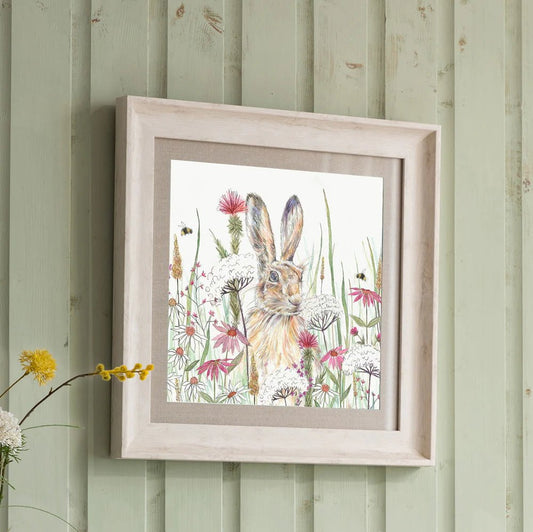 Voyage Maison (Riva Home) Voyage Maison Artwork Voyage Maison Winnie Birch Hare Framed Print - 46x46cm