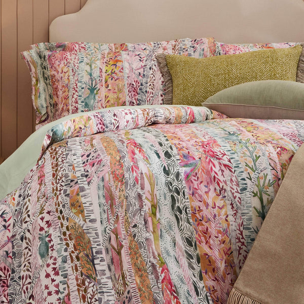 WHIMSICAL TALE BLUSH PRINTED DUVET COVER SET by Voyage Maison