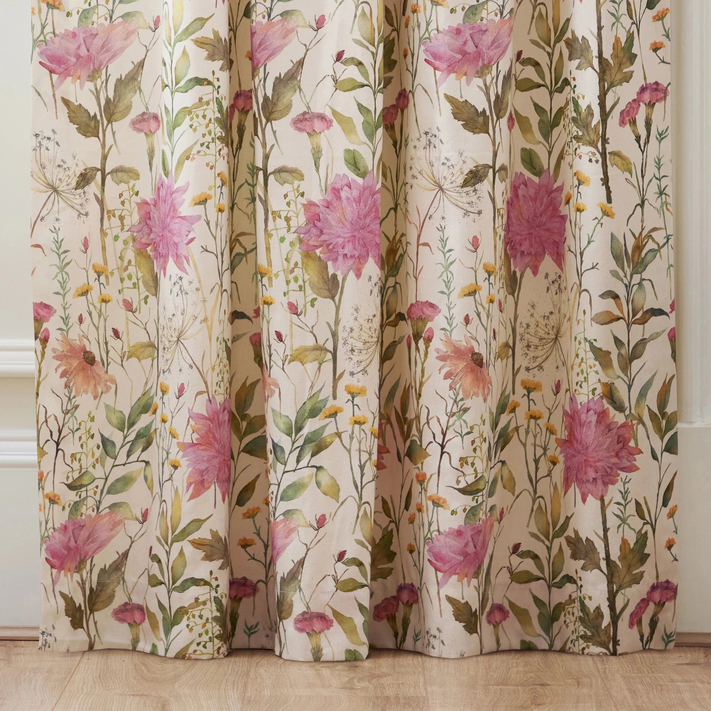 Voyage Maison (Riva Home) Voyage Maison Curtains Delamere Printed Pencil Pleat Curtains Blossom by Voyage Maison