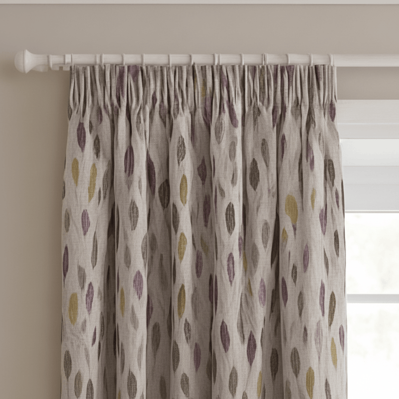 SAROMA PRINTED PENCIL PLEAT CURTAINS IRONSTONE
by Voyage Maison