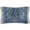 Voyage Maison (Riva Home) Voyage Maison Cushion Atlas Blue Voyage Maison Hettie Printed Ruche Fringe Cushion