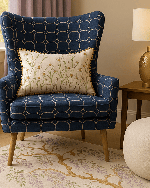 Ellaphie Printed Cushion Linen  by Voyage Maison