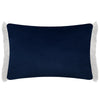 Voyage Maison (Riva Home) Voyage Maison Cushion FLOELLA PRINTED RUCHE FRINGE CUSHION in DELFT BLUE 40cm x 60cm