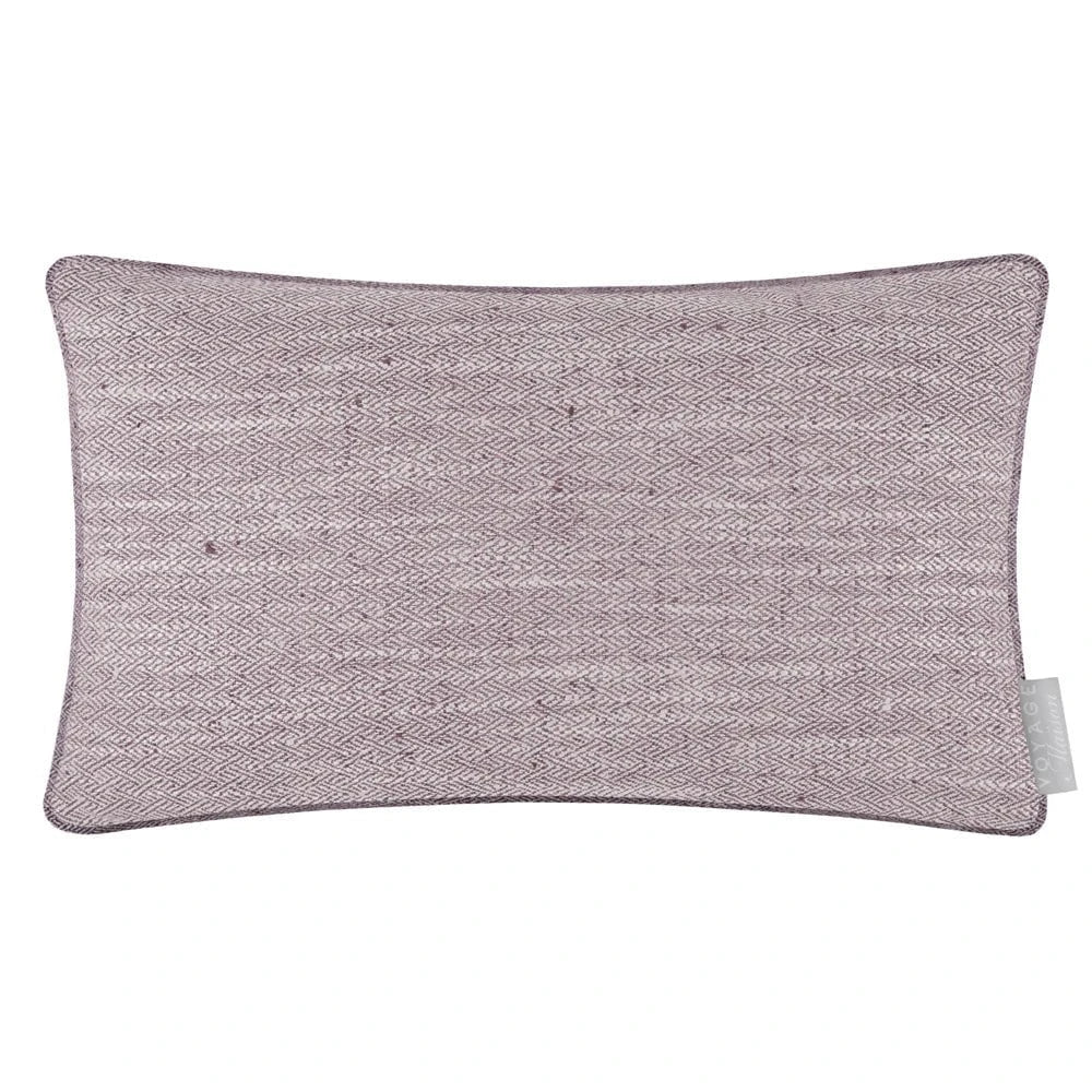 Voyage Maison (Riva Home) Voyage Maison Cushion Jedburgh Textured Woven Rectangular Cushion Heather by Voyage Maison
