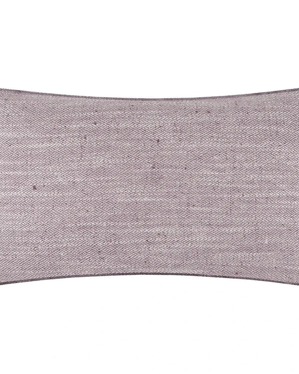 Jedburgh Textured Woven Rectangular Cushion Heather by Voyage Maison