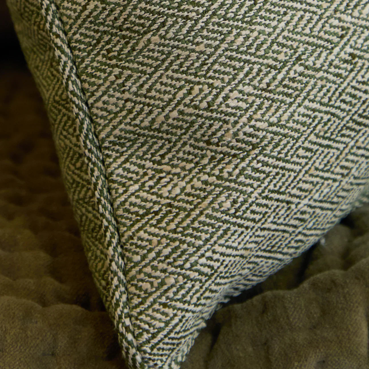 Voyage Maison (Riva Home) Voyage Maison Cushion Jedburgh Textured Woven Rectangular Cushion Sage by Voyage Maison