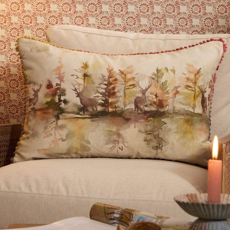 WILDERNESS PRINTED FEATHER FILLED CUSHION by Voyage Maison