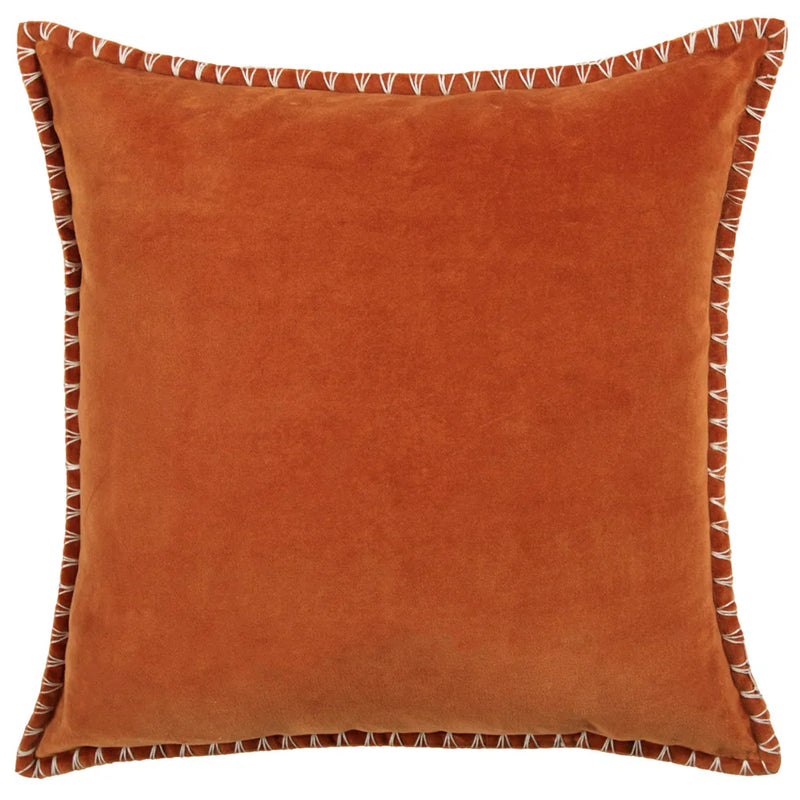 STITCH EMBROIDERED FEATHER FILLED CUSHION by ADDITIONS (Voyage Maison)