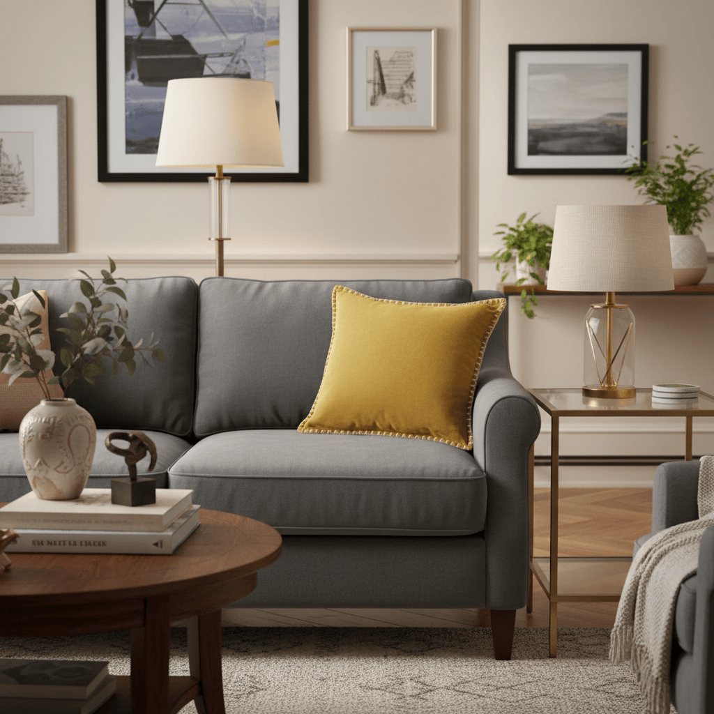 Voyage Maison (Riva Home) Voyage Maison Cushion STITCH EMBROIDERED FEATHER VELVET CUSHION MUSTARD by Voyage Maison