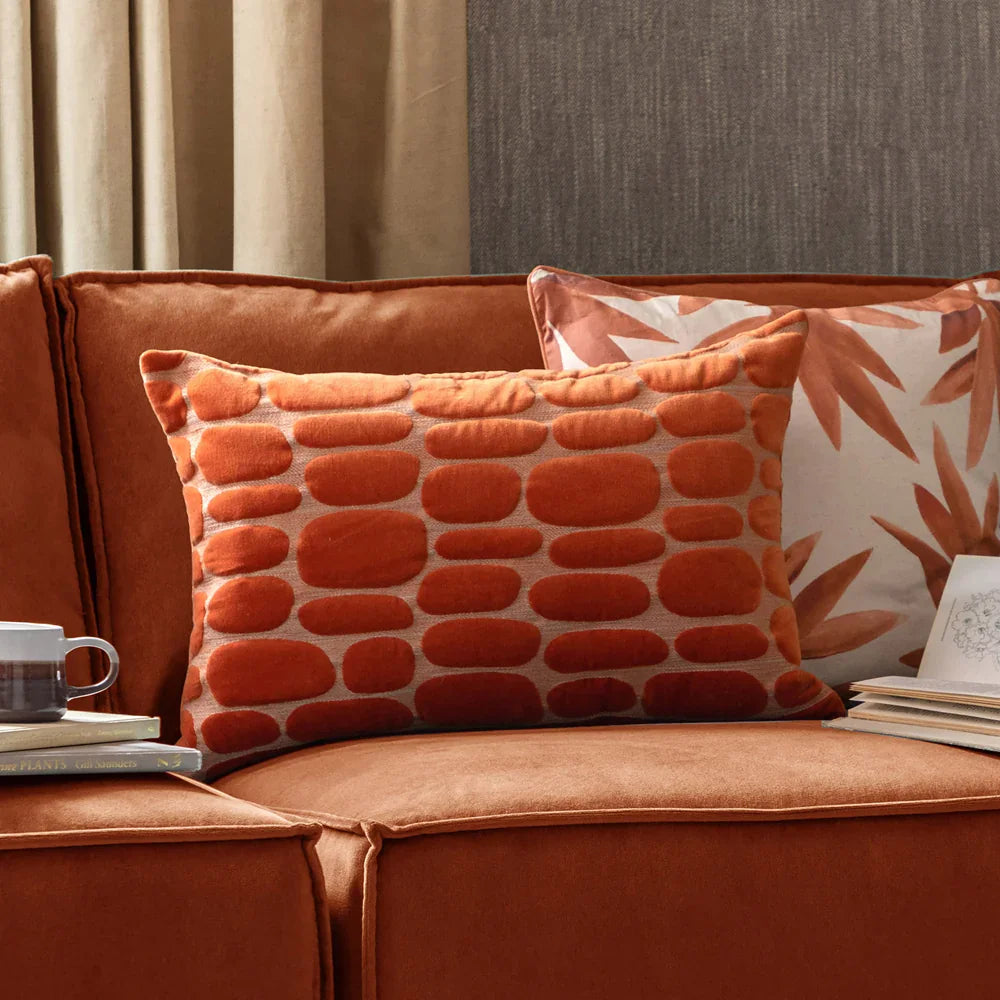 Voyage Maison (Riva Home) Voyage Maison Cushion sunset / Rectangular BOULDER EMBROIDERED FEATHER FILLED CUSHION by ADDITIONS (Voyage Maison)